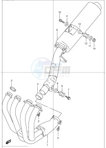 GSF1200 (E2) Bandit drawing MUFFLER