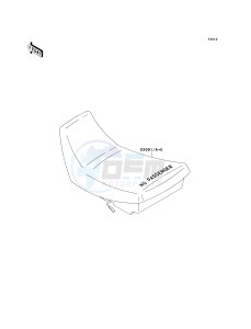 KLF 300 C [BAYOU 300 4X4] (C5-C9) [BAYOU 300 4X4] drawing SEAT