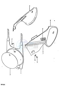 RM100 (N-T-X) drawing FRAME COVER (RM100X)