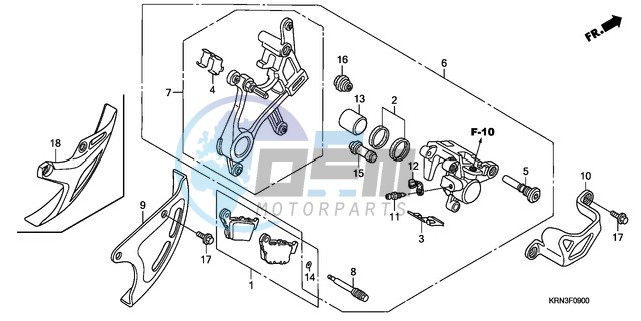 REAR BRAKE CALIPER