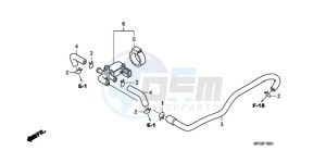 CB600FAA Europe Direct - (ED / ABS 25K) drawing AIR INJECTION CONTROL VALVE