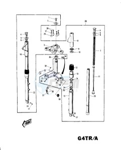 G4 TR (D-E) 100 drawing FRONT FORK G4TR_A 1_2 -- 70-73- -