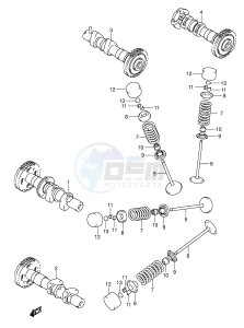 SV1000 (E2) drawing CAMSHAFT VALVE