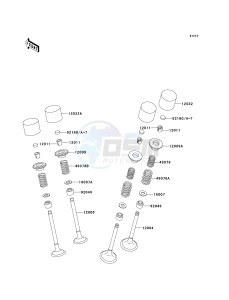 ZX 600 E [NINJA ZX-6] (E7-E9) [NINJA ZX-6] drawing VALVE-- S- -