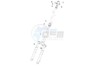 LIBERTY 150 150 IGET 4T 3V E4 IE ABS (EMEA) drawing Fork/steering tube - Steering bearing unit