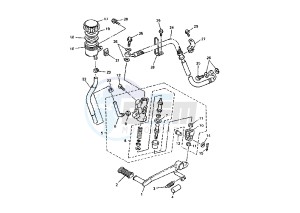 FZS FAZER 600 drawing REAR MASTER CYLINDER