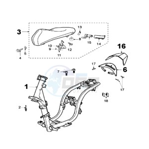 LUDIX 12 RSP2 drawing FRAME AND SADDLE