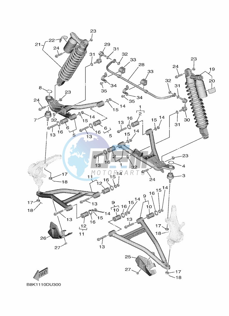 FRONT SUSPENSION & WHEEL