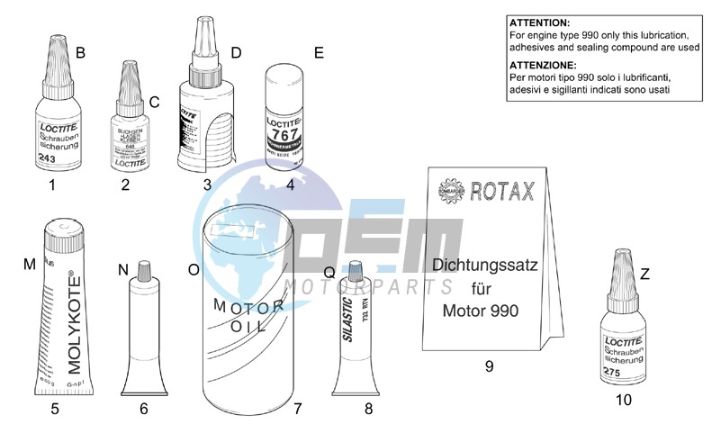 Sealing and lubricating agents