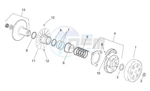 Leonardo 250 st (eng. Yamaha) drawing Clutch