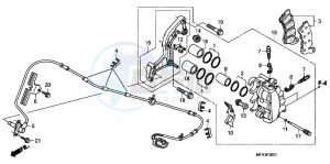 VT1300CXAC drawing FRONT BRAKE CALIPER (VT1300CXA)