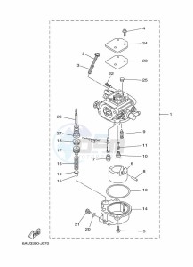 FT9-9GEX drawing CARBURETOR