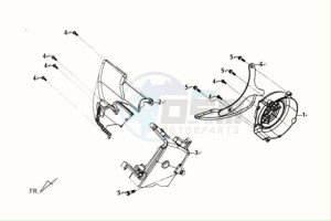 FIDDLE II 125S drawing FLYWHEEL COVER