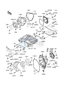 Z1000_ABS ZR1000C7F FR GB XX (EU ME A(FRICA) drawing Engine Cover(s)