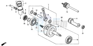 NSR50F drawing CRANKSHAFT/PISTON