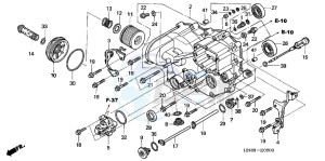 TRX680FAC drawing FRONT CRANKCASE COVER