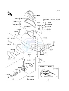 VN800 CLASSIC VN800-B10P GB XX (EU ME A(FRICA) drawing Fuel Tank