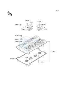 ZG 1000 A [CONCOURS] (A6F) A6F drawing CYLINDER HEAD COVER