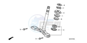 CB600FA39 Spain - (SP / ABS ST 25K) drawing STEERING STEM