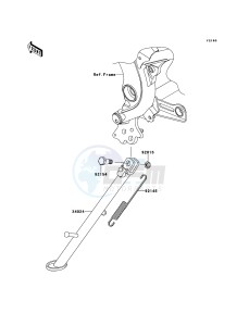 VERSYS_ABS KLE650DEF XX (EU ME A(FRICA) drawing Stand(s)