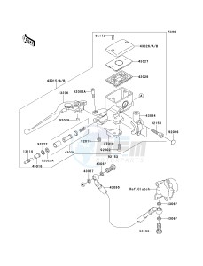 VN 1600A A[VULCAN 1600 CLASSIC] (A1-A3) [VULCAN 1600 CLASSIC] drawing CLUTCH MASTER CYLINDER