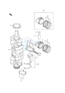 DF 115 drawing Crankshaft