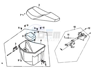 CROX 50 25KMH (L8 L9) NL EURO4 drawing SEAT REAR GRIP