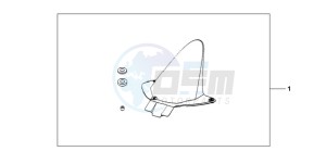 CBR600RR9 Europe Direct - (ED / MME) drawing FENDER RR