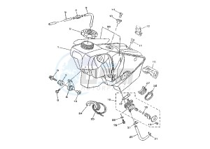 YZ 125 drawing FUEL TANK