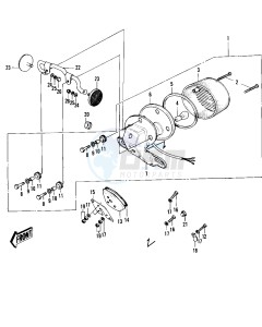 F9 A (-A) 350 drawing TAILLIGHT -- F9-A- -