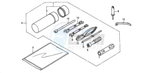 TRX450ES drawing TOOLS