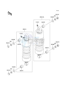 VN 1500 B [VULCAN 88 SE] (B1-B3) N7F drawing SUSPENSION_SHOCK ABSORBER