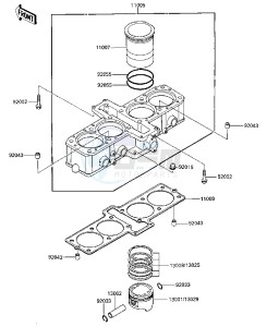 ZX 600 A [NINJA 600] (A3) [NINJA 600] drawing CYLINDER_PISTONS