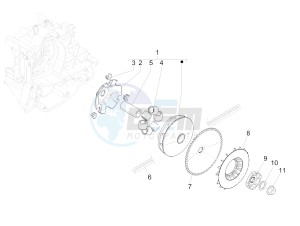 SPRINT 50 4T-3V E4 (EMEA) drawing Driving pulley