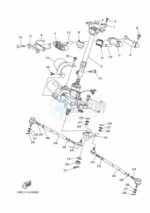 YFM700FWBD KODIAK 700 EPS (BGF8) drawing STEERING