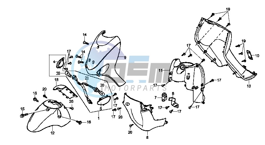 FRONT COWL / FRONT FENDER / REAR COWL