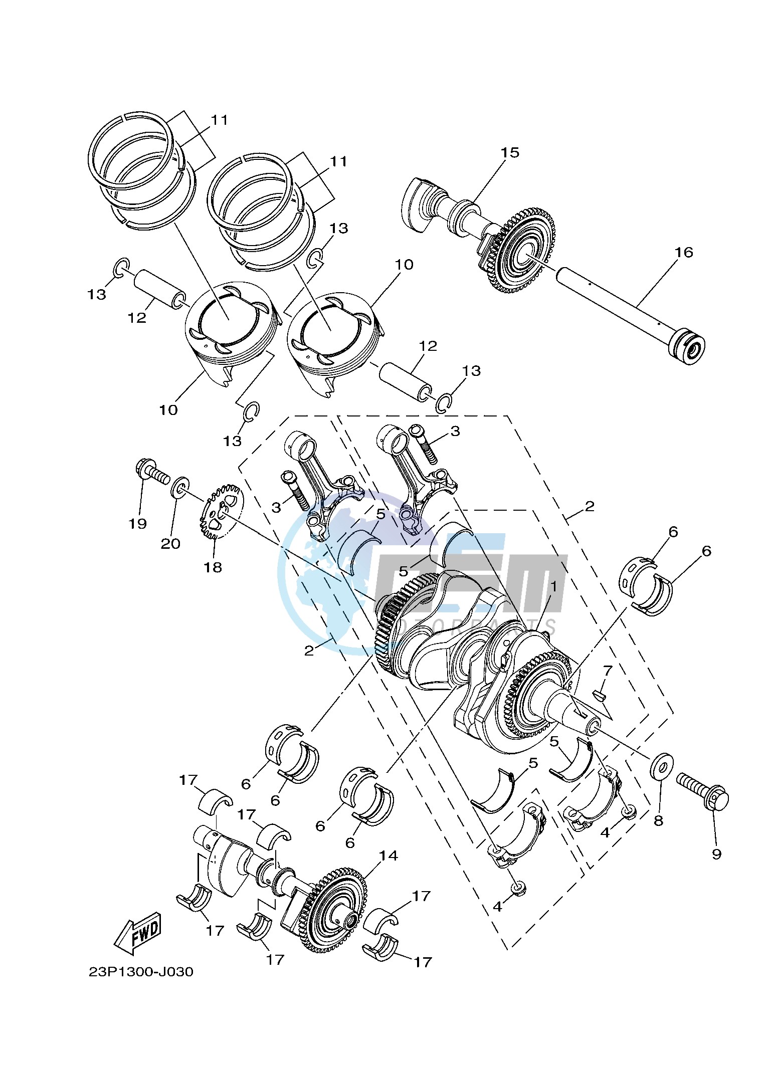 CRANKSHAFT & PISTON