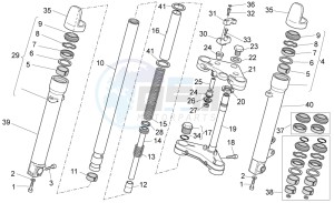 V7 Special - Stone 750 drawing Fron fork II