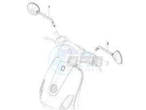 LX 150 4T 3V ie E3 Vietnam drawing Mirror