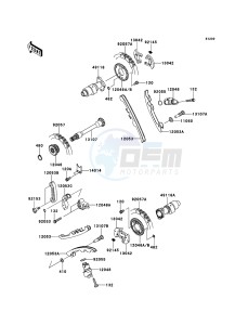 KVF650_4X4 KVF650FDF EU GB drawing Camshaft(s)/Tensioner