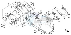 CRF250R drawing EXHAUST MUFFLER (CRF250R6)