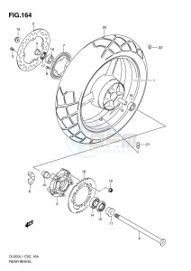 DL650 (E2) V-Strom drawing REAR WHEEL (DL650AL1 E2)