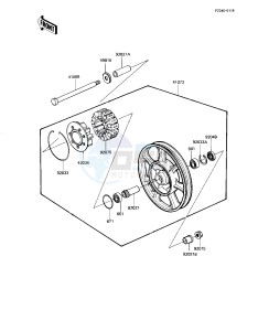 KZ 1100 L [LTD SHAFT] (L1) [LTD SHAFT] drawing REAR WHEEL_HUB