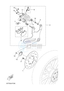 YZF-R125A YZF-R125 ABS R125 (BR61 BR61 BR61 BR61) drawing REAR BRAKE CALIPER