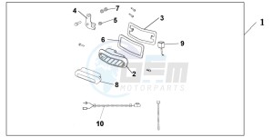 NT700VA drawing REAR FOG LIGHT SET