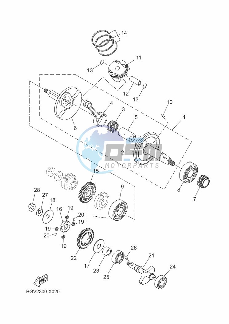 CRANKSHAFT & PISTON