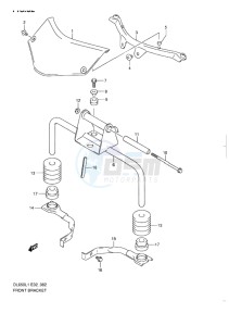 DL650 ABS V-STROM EU-UK drawing FRONT BRACKET