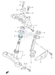 TU250X (E2) drawing STEERING STEM (MODEL K1)