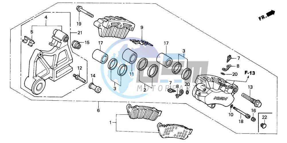 REAR BRAKE CALIPER