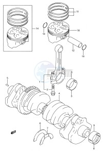 GSX-R750W (E28) drawing CRANKSHAFT